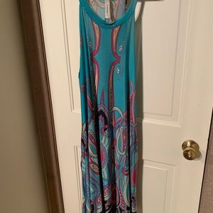 Yahada Colorful Halter Dress